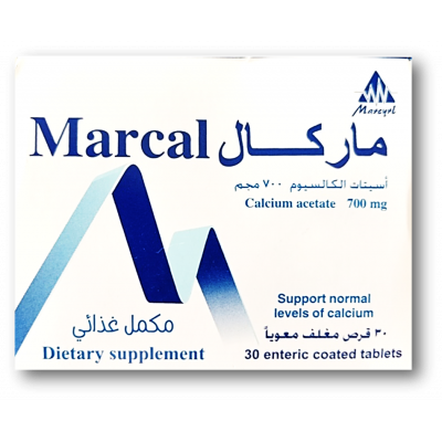 MARCAL 177.3 MG DIETARY SUPPLEMENT ( CALCIUM ACETATE ) 30 TABLETS